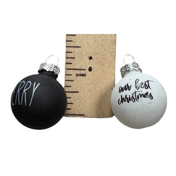 Rae Dunn Inspired Farmhouse Christmas Holiday Small Ornaments (25) Purple READ - Picture 6 of 6